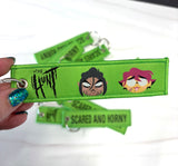 The Hunt : Scared and Horny Jet Tag Keychain